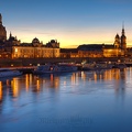 Dresden - Altstadtsilhouette mit Terrassenufer
