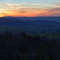 Vom Scheibenberg gesehener November-Sonnenuntergang 